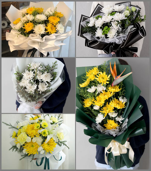 浙江省温州平阳县萧江镇潘南村白事花束代送